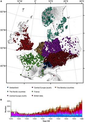 Regional Patterns of Late Medieval and Early Modern European Building Activity Revealed by Felling Dates